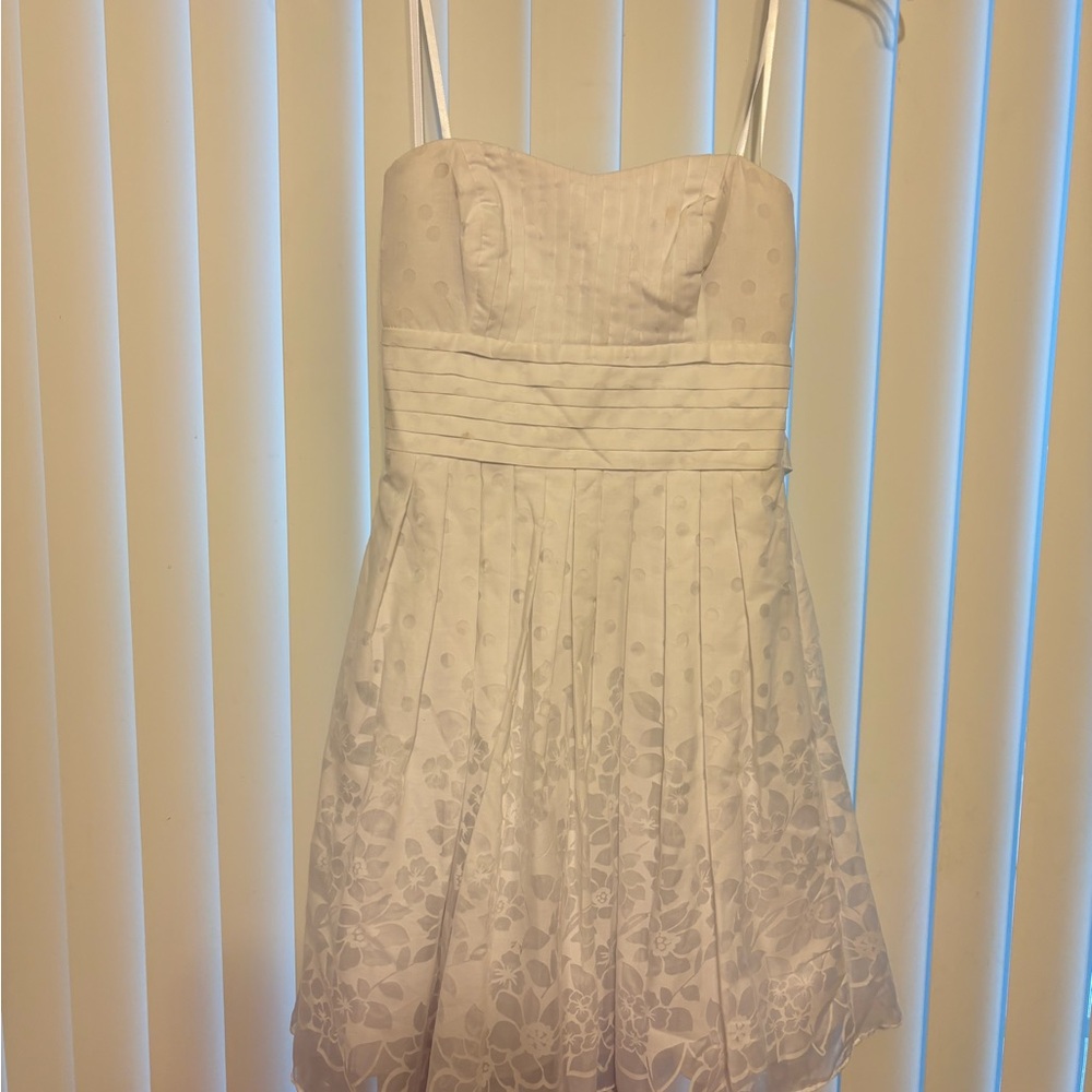 B Darlin White Strapless Dress